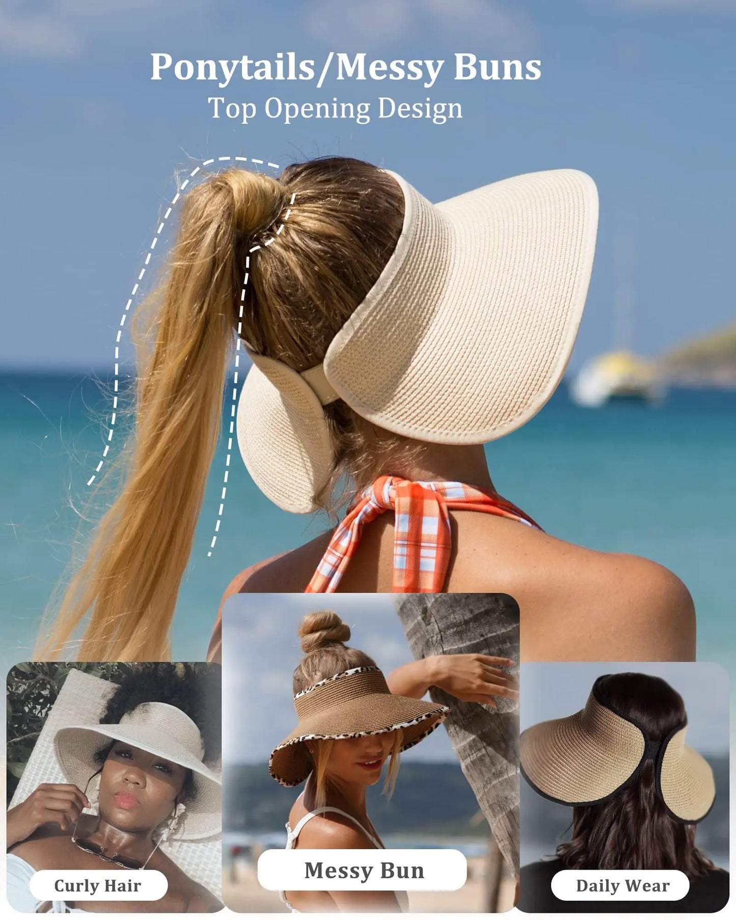 FURTALK Sun Visor Hats for Women