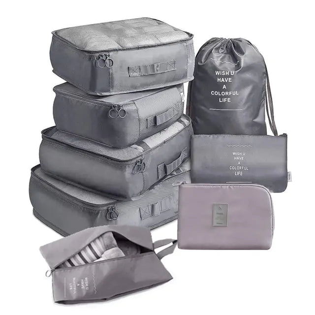 8pcs/Set Large Capacity Travel Organizer