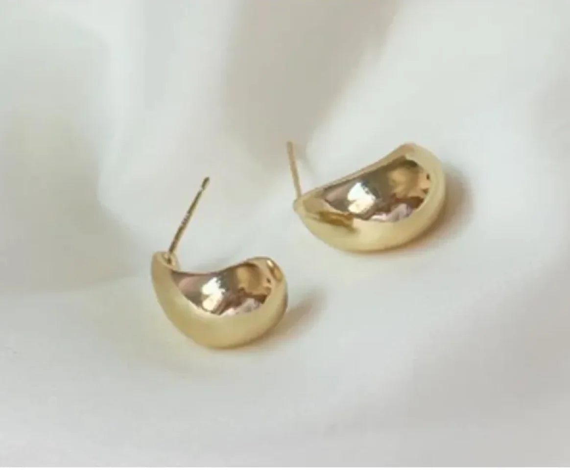 Metal Water Drop Earrings