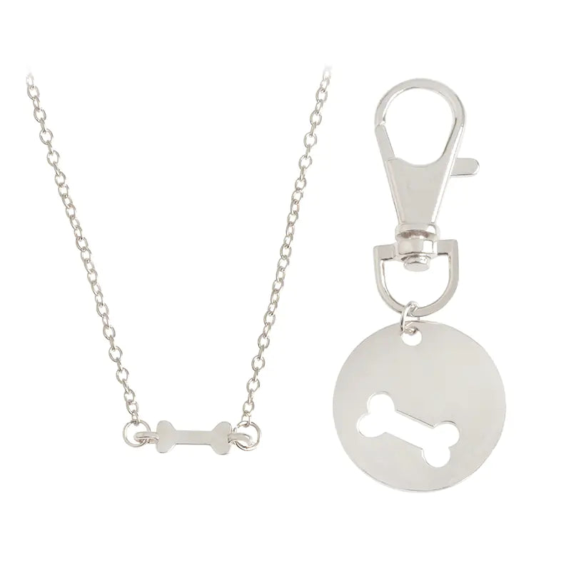 Dog Bone Charm Necklace & Collar Jewelry