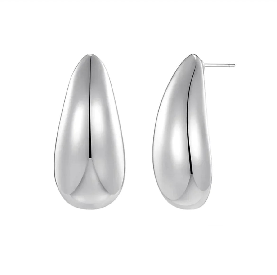 Metal Water Drop Earrings