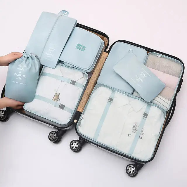 8pcs/Set Large Capacity Travel Organizer