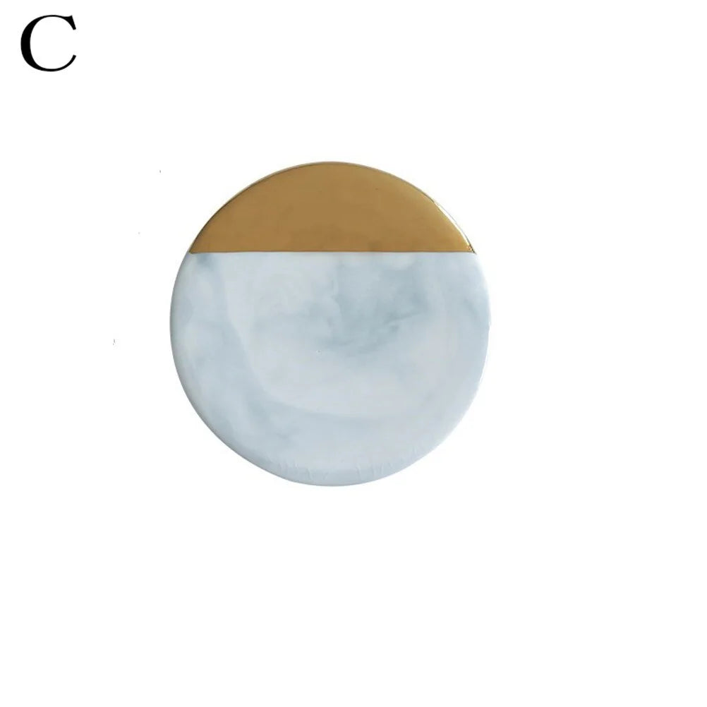 Gold Marble Ceramic Coaster