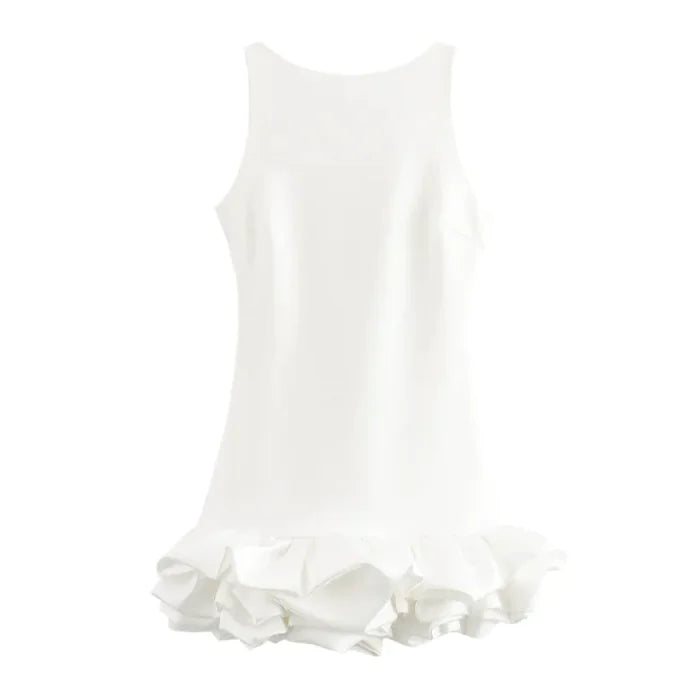 Sleeveless Short Frill Dress