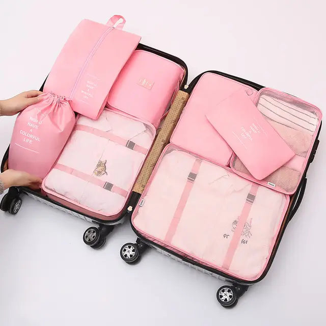 8pcs/Set Large Capacity Travel Organizer