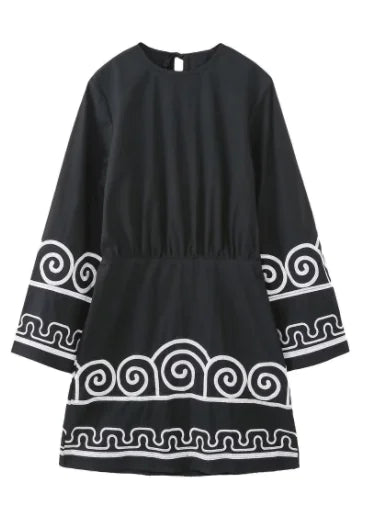 Pattern Sleeve Summer Dress