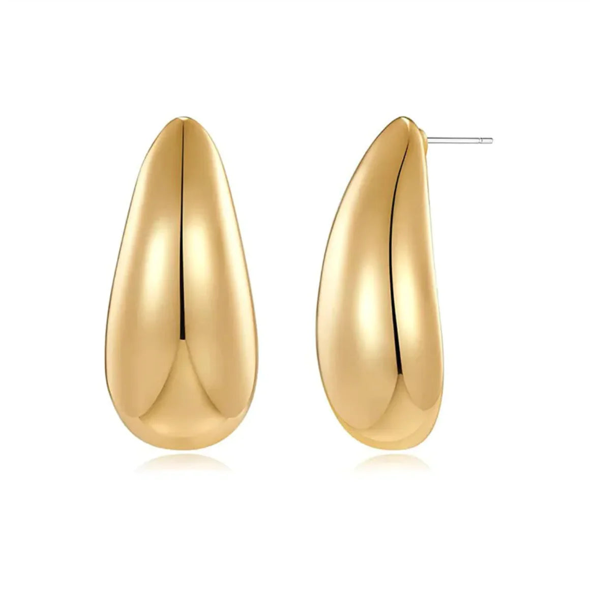 Metal Water Drop Earrings
