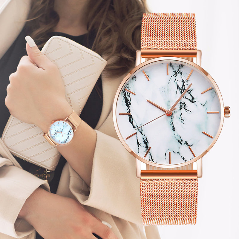 Fashion Creative Marble Female Wristwatch